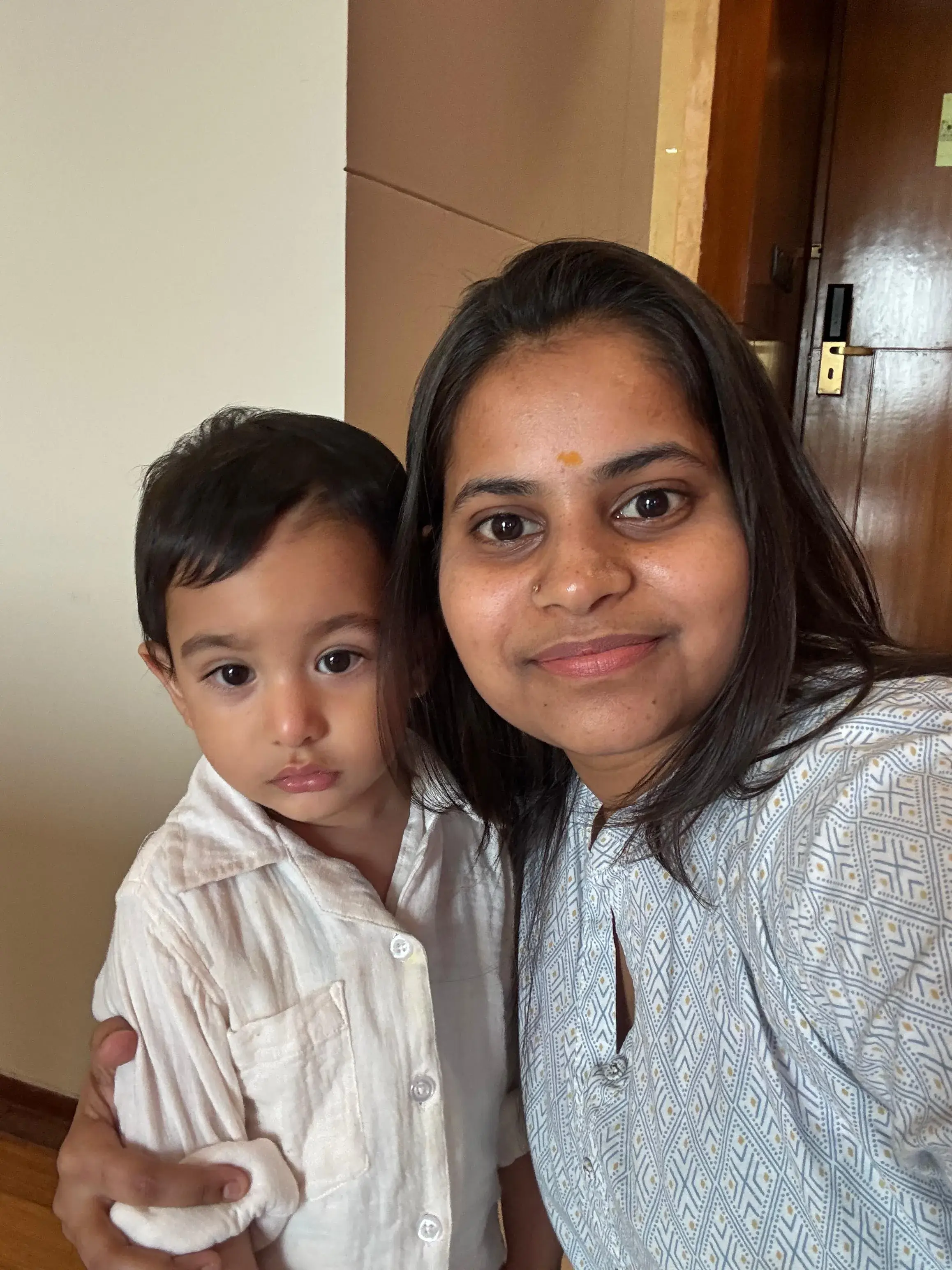Skilled therapist performing home physiotherapy